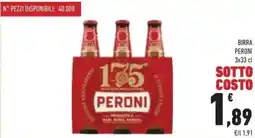 Conad Superstore Birra PERONI offerta
