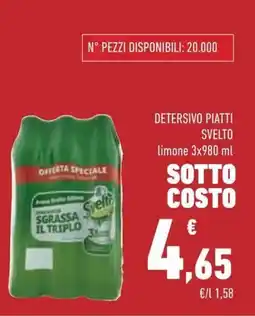 Conad Superstore Detersivo piatti svelto limone offerta