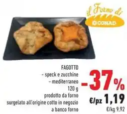 Conad Superstore Conad fagotto speck e zucchine, mediterraneo offerta
