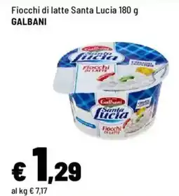 Iper La Grande Fiocchi di latte Santa Lucia GALBANI offerta