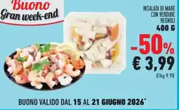 Conad Superstore Insalata di mare con verdure regnoli offerta