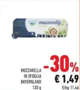 Conad Superstore Mozzarella in sfoglia BAYERNLAND offerta
