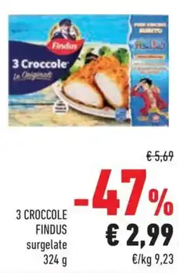 Conad Superstore 3 croccole FINDUS offerta