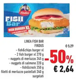 Conad Superstore Linea fish bar FINDUS offerta