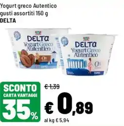 Iper La Grande Yogurt greco Autentico DELTA offerta