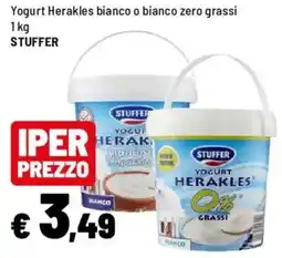 Iper La Grande Yogurt Herakles bianco o bianco zero grassi STUFFER offerta