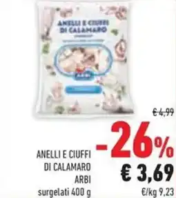 Conad Superstore Anelli e ciuffi di calamaro ARBI offerta