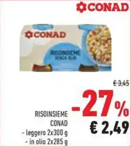 Conad Superstore Risoinsieme conad, leggero, in olio offerta