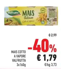 Conad Superstore Mais cotto a vapore VALFRUTT offerta