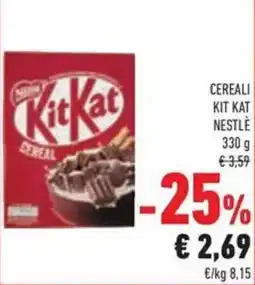Conad Superstore Cereali kit kat NESTLE offerta