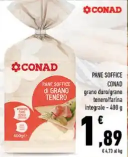 Conad Pane soffice conad grano duro/grano tenero/farina integrale offerta