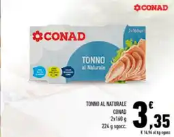 Conad Tonno al naturale CONAD offerta