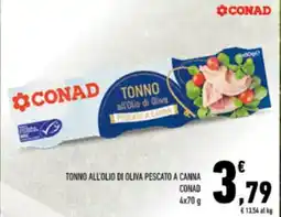 Conad Tonno all'olio di oliva pescato a canna CONAD offerta