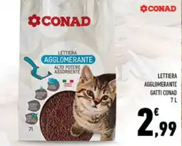 Conad Lettiera agglomerante gatti CONAD offerta