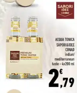 Conad Acqua tonica sapori&idee conad indian/ mediterranean taste offerta