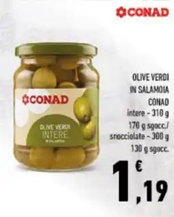 Conad Olive verdi in salamoia CONAD offerta