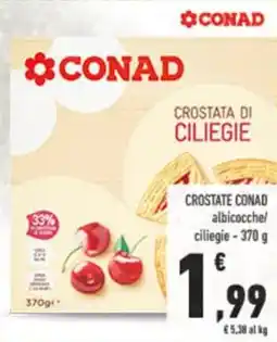 Conad Crostate conad albicocche/ciliegie offerta