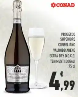 Conad Conad prosecco superiore conegliano valdobbiadene extra dry d.o.c.g. tenimenti dogali offerta