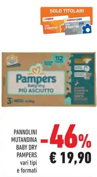 Pannolini mutandina baby dry PAMPERS