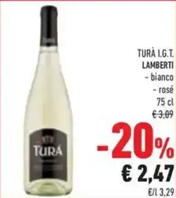 Conad Superstore Tura i.g.t. lamberti bianco, - rosé offerta