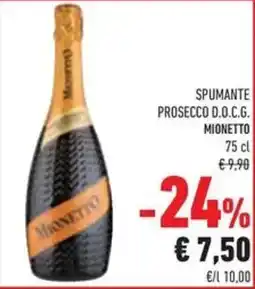 Conad Superstore Spumante prosecco d.o.c.g. MIONETTO offerta