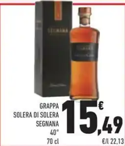 Conad Superstore Grappa solera di solera segnana 40° offerta