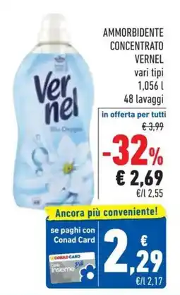 Conad Superstore Ammorbidente concentrato VERNEL offerta