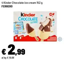 Iper La Grande 4 Kinder Chocolate ice cream FERRERO offerta
