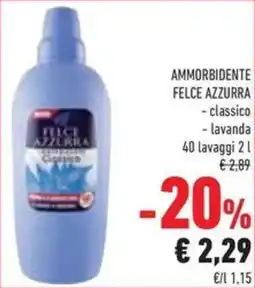 Conad Superstore Ammorbidente felce azzurra classico, lavanda offerta