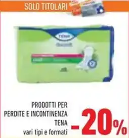 Conad Superstore Prodotti per perdite e incontinenza TENA offerta