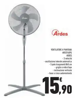 Conad Superstore Ventilatore a piantana AR5ST40PG ARDES offerta