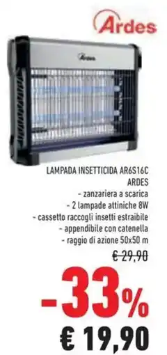 Conad Superstore Lampada insetticida AR6S16C ARDES offerta
