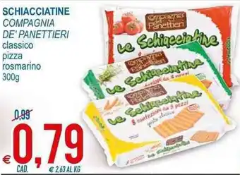 MD Discount Compagnia de' Panettieri Schiacciatine 300g offerta