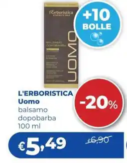 Acqua & Sapone L'ERBORISTICA Uomo balsamo dopobarba 100 ml offerta