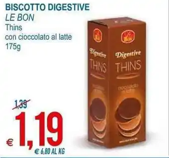MD Discount Le Bon Biscotto Digestive 175g offerta