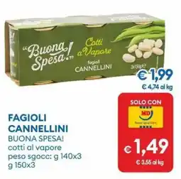 MD Discount Fagioli cannellini BUONA SPESA! offerta