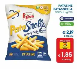 MD Discount Patatine patasnella PIZZOLI offerta
