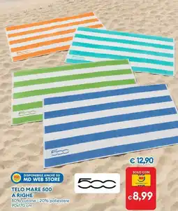 MD Discount Telo mare 500 a righe offerta