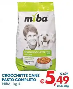 MD Discount Crocchette cane pasto completo MIBA offerta