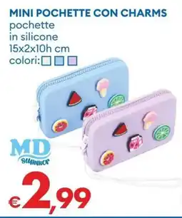 MD Discount Mini pochette con charms offerta