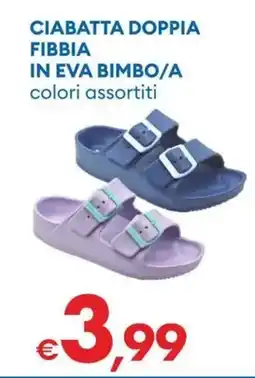 MD Discount Ciabatta doppia fibbia in eva bimbo/a offerta