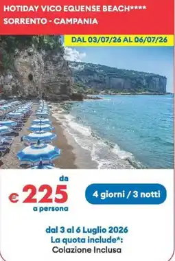 MD Discount Hotiday vico equense beach offerta