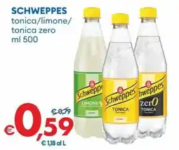 MD Discount SCHWEPPES tonica/limone/ tonica zero offerta
