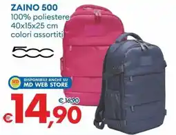 MD Discount Zaino 500 offerta