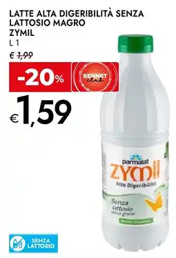 Bennet Latte alta digeribilità senza lattosio magro ZYMIL offerta