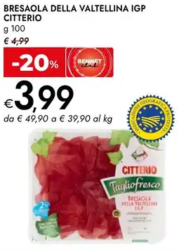 Bennet Bresaola della valtellina igp CITTERIO offerta