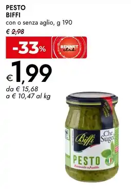Bennet Pesto BIFFI offerta