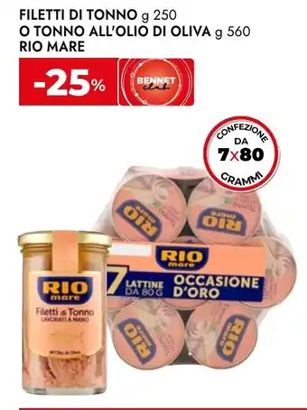 Filetti di tonno o tonno all'olio di oliva RIO MARE