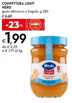 Bennet Confettura light HERO offerta