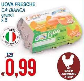 MD Discount Ca'Bianca Uova Fresche grandi x 6 offerta